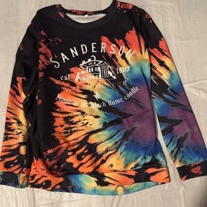 🧙‍♀️ Hocus Pocus Sanderson Witch Museum Tie-Dye Sweatshirt M 🎃